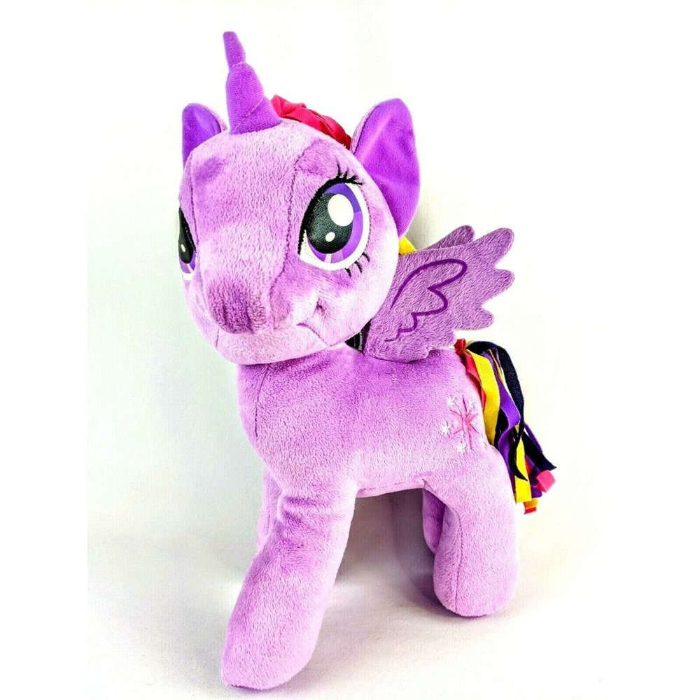 My Little Pony Stuffed Animal Twilight Sparkle Unicorn Purple Wings Plush 14 in